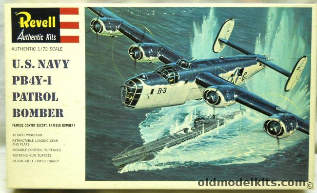 Revell 1/72 PB4Y-1 US Navy Patrol Bomber - (B-24), H205-200 plastic model kit